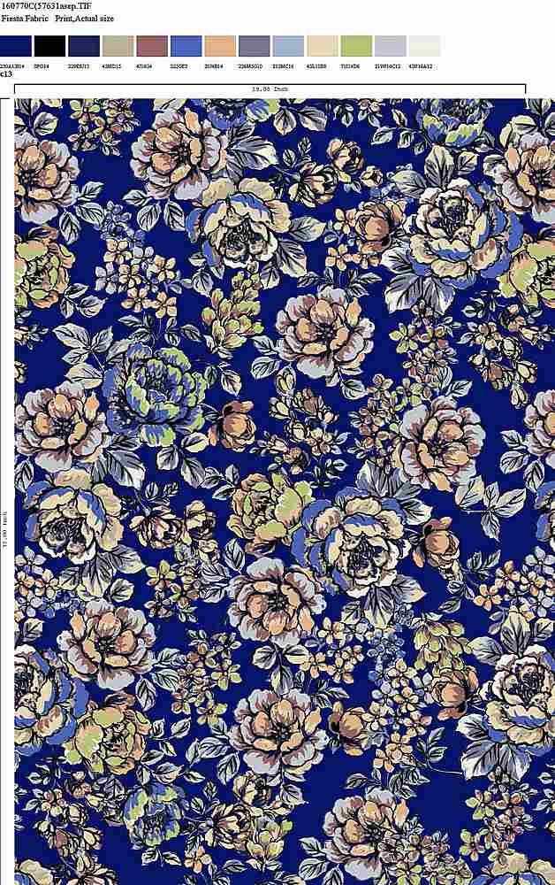 160770C-64 / C13 / RAYON GAUZE PRINT